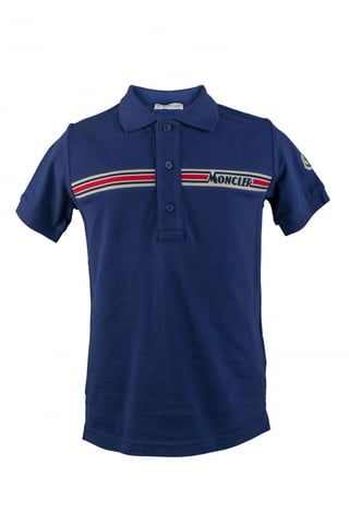 Moncler Polo Shirt Blue