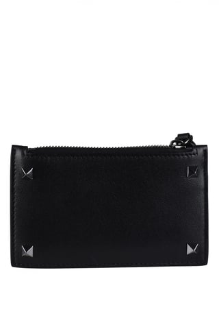 Valentino Garavani Rockstud card holder Black
