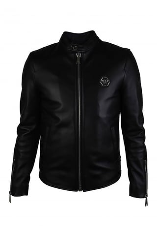 Philipp Plein Biker jacket Black