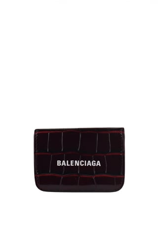 Balenciaga Wallet Cash Mini Burgundy