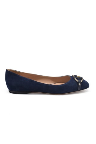 Valentino Garavani Suede ballerine Blue