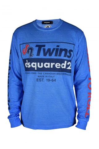 Dsquared2 Long Sleeve T-shirt Blue