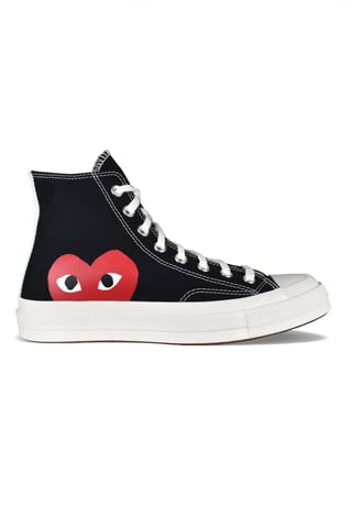 Comme des garçons Chuck Taylor hoge sneakers Zwart
