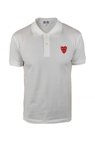 Comme des garçons Polo Shirt White