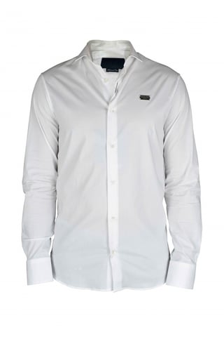 Philipp Plein Diamond Cut LS Iconic shirt White