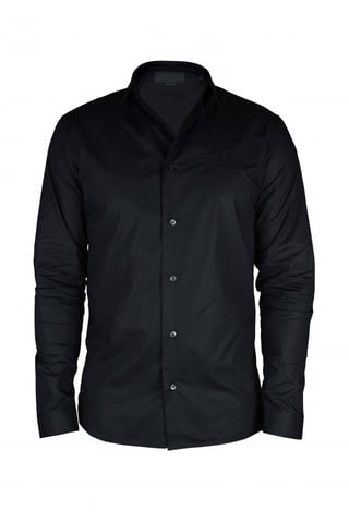 Philipp Plein Gold Cut LS Skull shirt Black