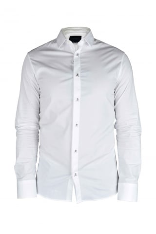 Philipp Plein LS Skull shirt White