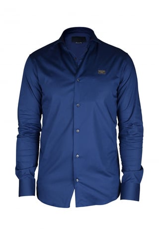 Philipp Plein Diamond Cut LS Iconic shirt Blue