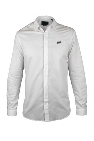 Philipp Plein Diamond Cut LS Iconic shirt White