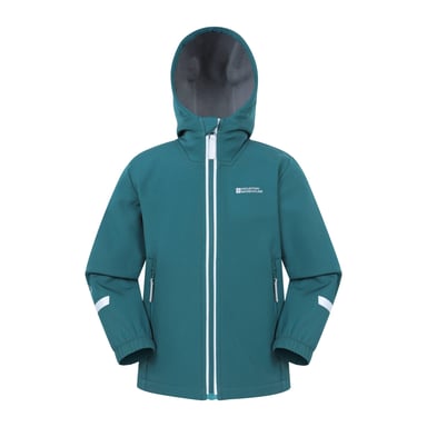 Mountain Warehouse Childrens/Kids Huxley Reflective Soft Shell Jacket (Blue)