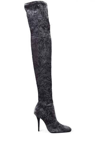 Saint Laurent Talia thigh-high boots Grey
