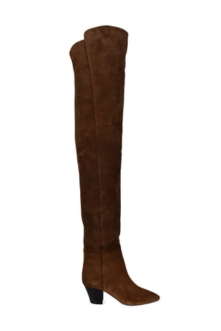 Saint Laurent Dijhoge laarzen Bruin