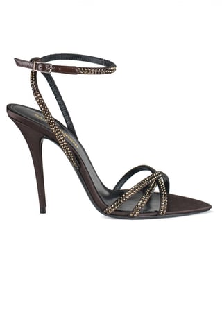 Saint Laurent Ava Sandals Brown