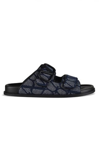 Valentino Garavani V Logo sandals Blue