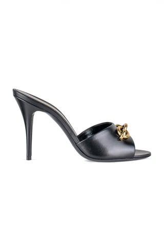 Saint Laurent Mules Le Maillon Black