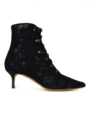 Francesco Russo Lace boots Black