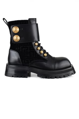 Balmain Ranger Army Boots Black
