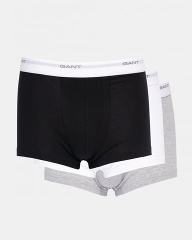 GANT 3-Pack Mens Core Trunks with Logo Waistband