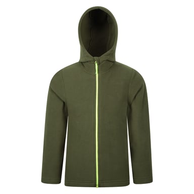 Mountain Warehouse Childrens/Kids Camber Full Zip Hoodie (Khaki Green)