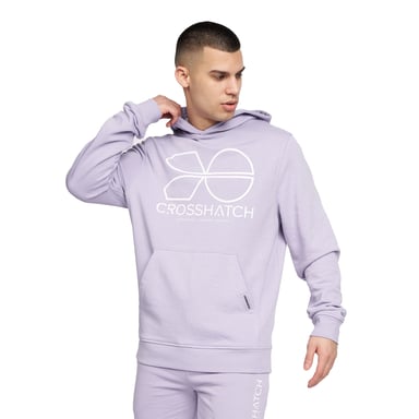 Crosshatch Zieman Hoodie för män (Ljuslila)