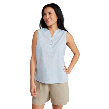 Mountain Warehouse Womens/Ladies Petra Printed Sleeveless Shirt (White)
