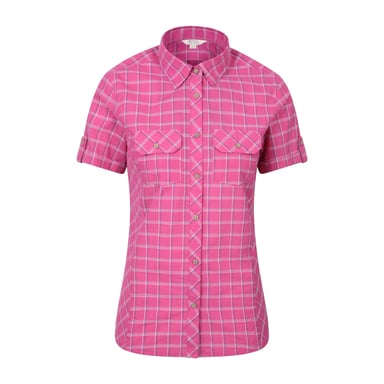 Mountain Warehouse Womens/Ladies Cotton Holiday Shirt (Bright Pink)