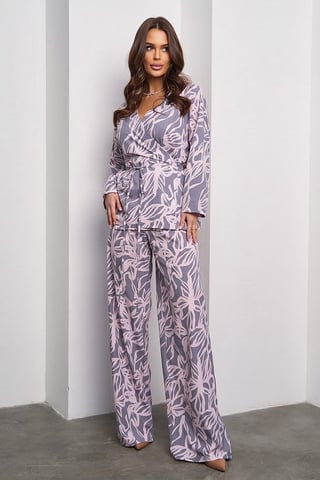 Day Women's Set (Blouse & Pants) in Grey