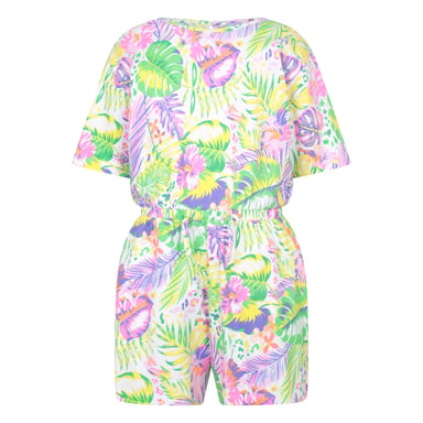 Mountain Warehouse Childrens/Kids Poppy Leaf Print Playsuit (Coral)