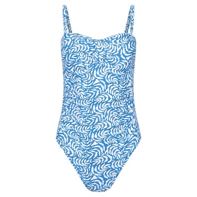 Mountain Warehouse Womens/Ladies Resort Printed Tummy Control One Piece Swimsuit (Blue)