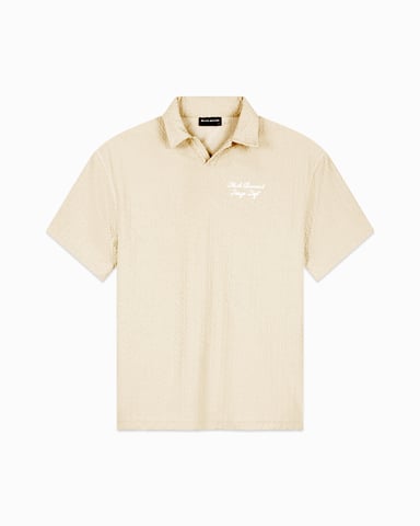 Black Bananas Terry Lounge Polo, Sand