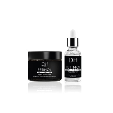 Dr H Retinol Anti-Ageing Night Moisturiser 60ml + Anti-Ageing Retinol Facial Serum 30ml