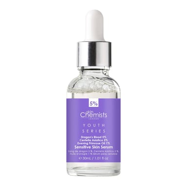 skinChemists Youth Series Sensitive Skin Serum Dragon's Blood 5%, Centella Asiatica 3%, Evening Primrose Oil 1% 30ml