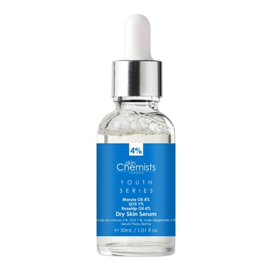 skinChemists Youth Series Dry Skin Serum Marula Oil 4%, Q10 1%, Rosehip Oil 4% 30ml