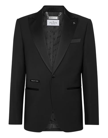 One-Button Blazer Slim Fit Gothic Plein