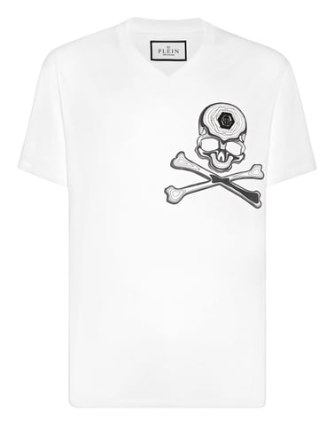 T-Shirt V-Neck Skull&Bones