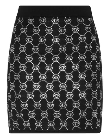 Gebreide Korte Rok Monogram