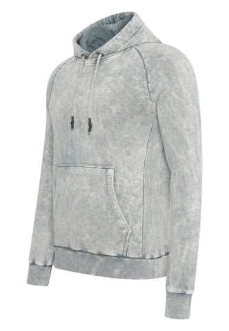 Washed hooded jumper