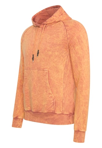 Washed hooded jumper