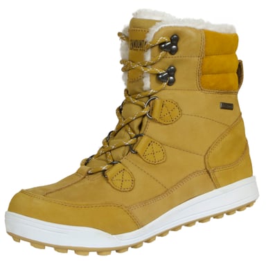 Women's Fur Winter Boots with Wool Brown