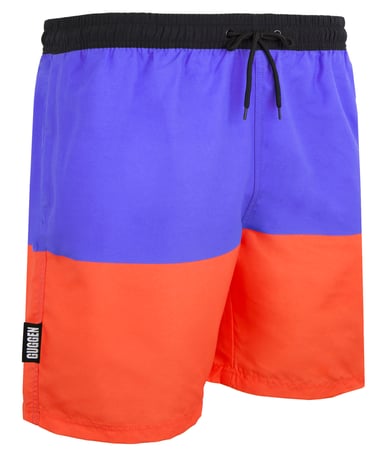Badshorts för Män med Gula Mönsterränder