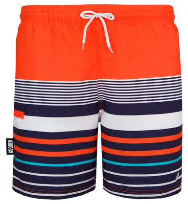 Badshorts för män med mönsterränder