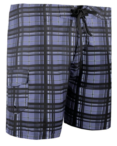 Men's Checkered Swim Trunks