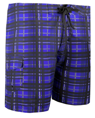 Men's Checkered Swim Trunks