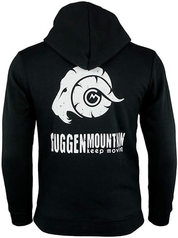 Men's Hiking Hoodie H06 with Zip with Logo Black