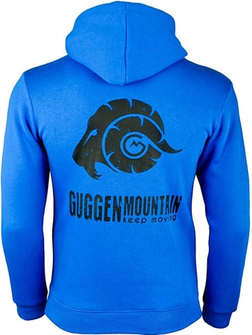 Men's Hiking Hoodie Fleece Hoodie Outdoor With Logo Blue