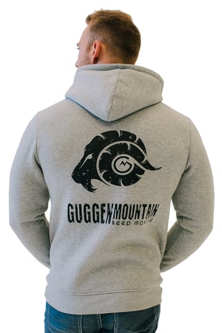 Men's Hiking Hoodie Fleece Hoodie Outdoor With Logo Light Grey