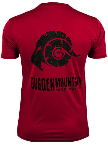 Men's Fitness Functional T-Shirt with Logo Sport Outdoor Red