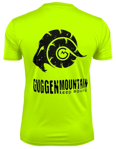 Men's Fitness Functional T-Shirt with Logo Sport Outdoor Yellow
