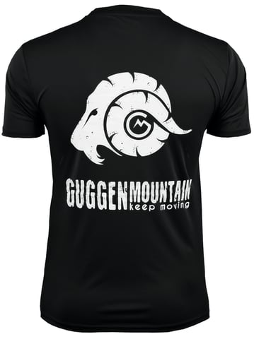 Men's Fitness Functional T-Shirt with Logo Sport Outdoor Black