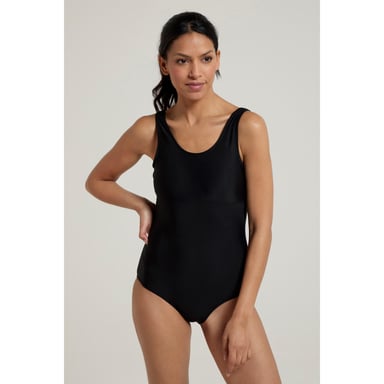 Mountain Warehouse Womens/Ladies Harlyn One Piece Swimsuit (Black/Black)